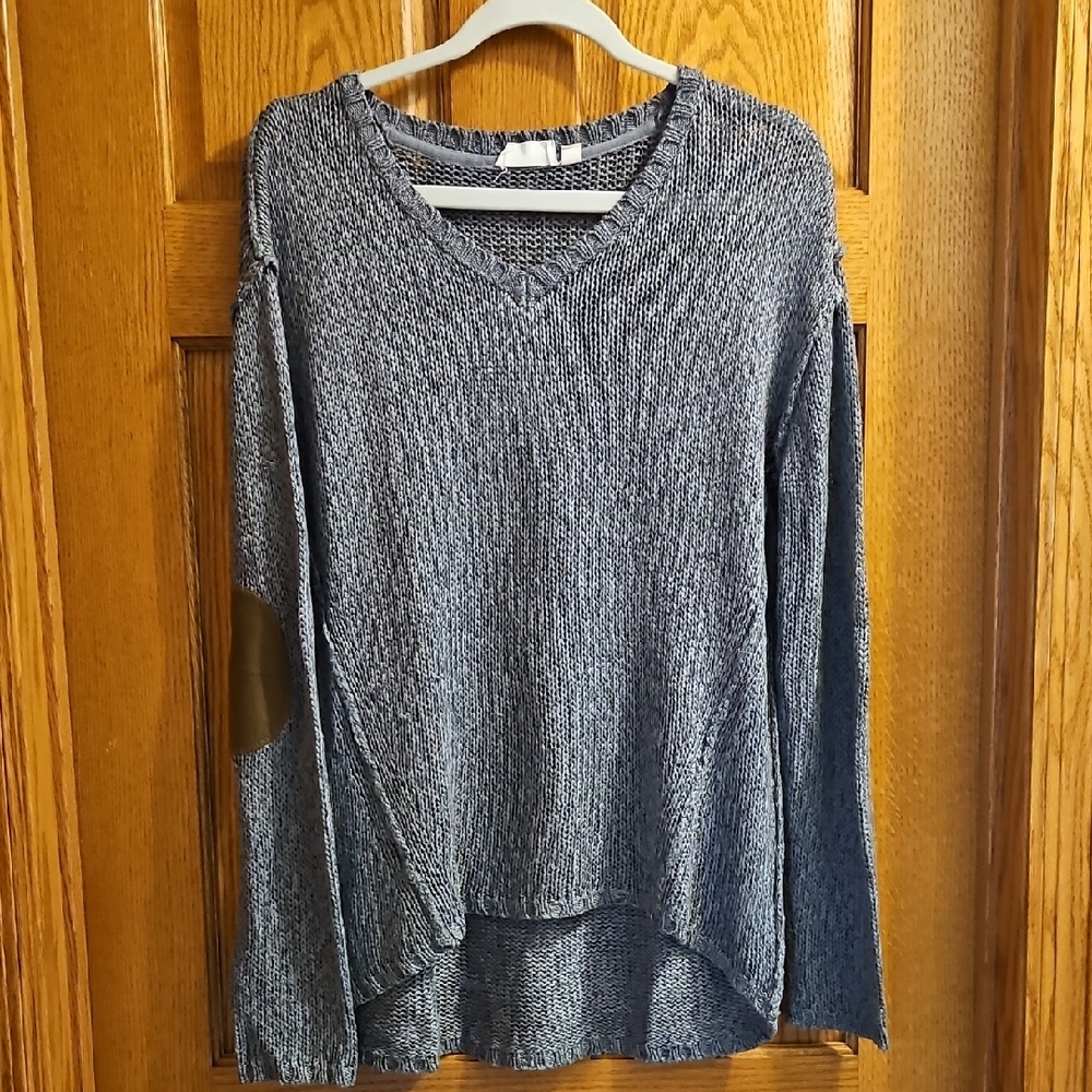 Elegant Charcoal V-Neck Sweater